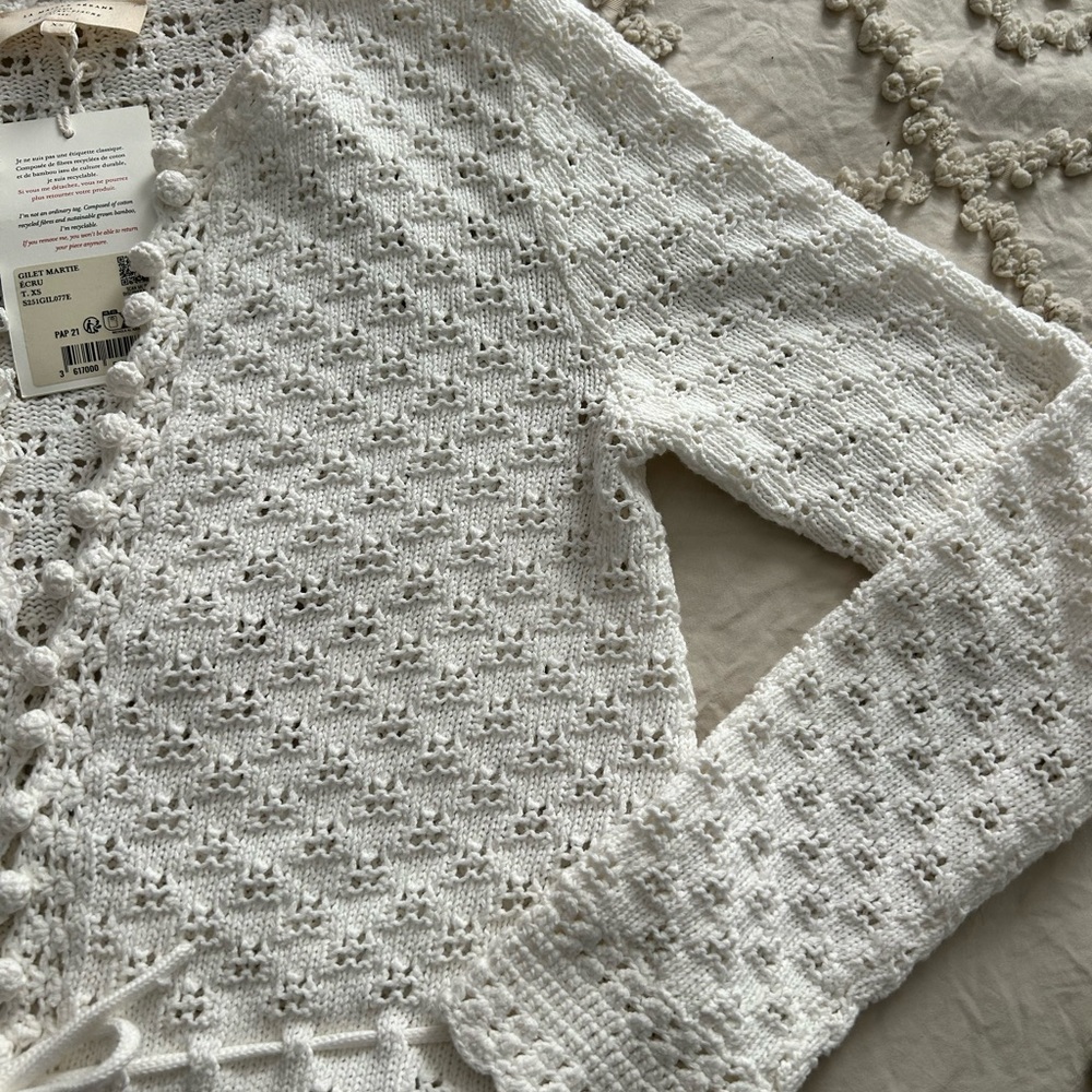 Sezane Martie Cardigan NWT Size XS - Price Firm - Picture 6 of 9